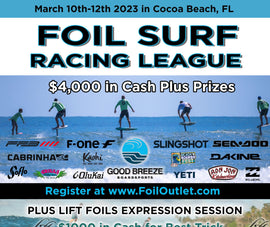ARMOURED LABS SUPPORTS FOIL SURF RACING LEAGUE IN COCOA BEACH, FLORIDA, USA.
